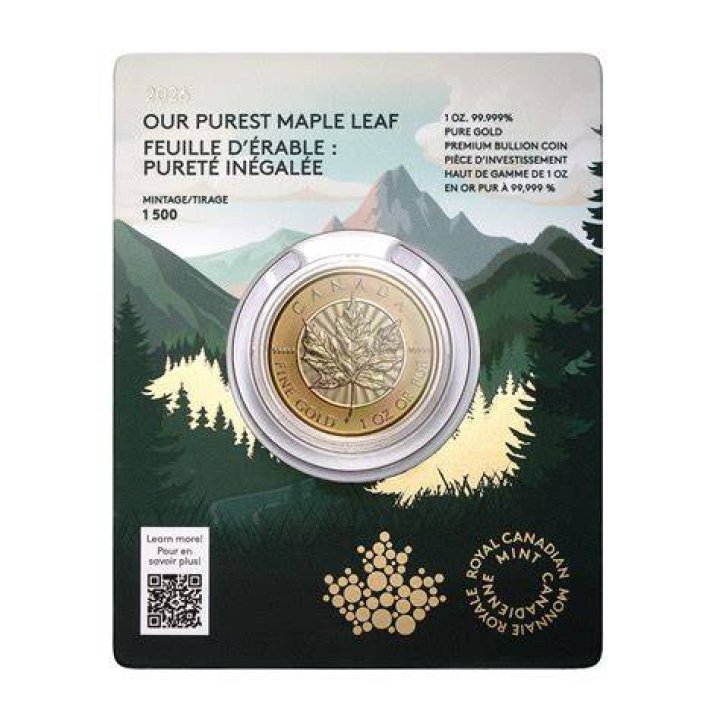 Are Canadian Maple Leafs pure gold?