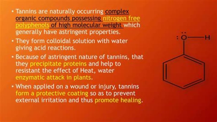 Are tannins heat sensitive?