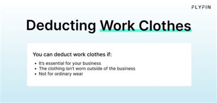 Are work clothes tax-deductible for self-employed?