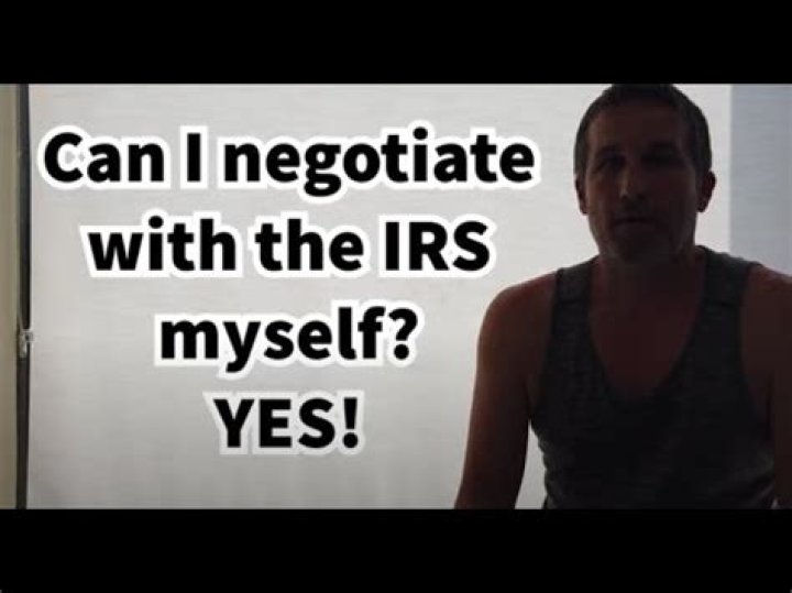 Can I negotiate with the IRS myself?