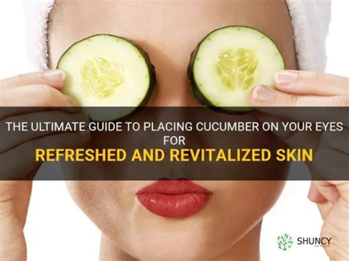 Can I put cucumber on my eyes overnight?