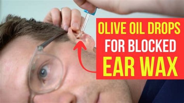Can olive oil make ear wax worse?