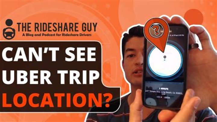 Can Uber drivers see your trip?