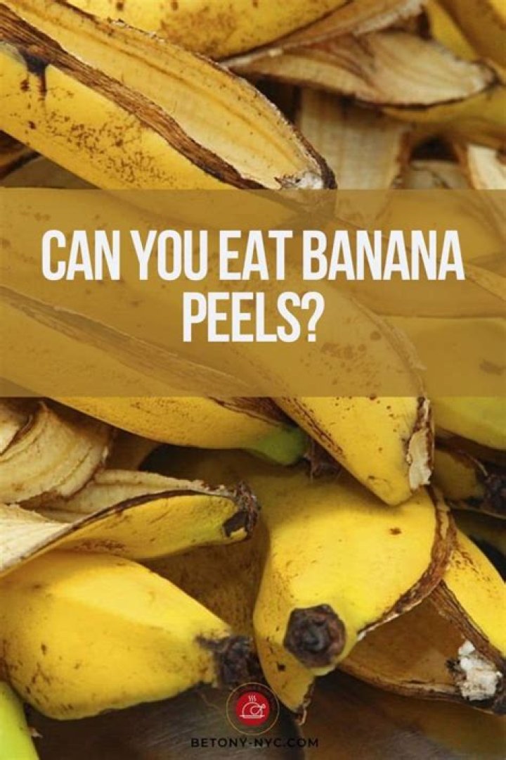 Can you eat banana peels?