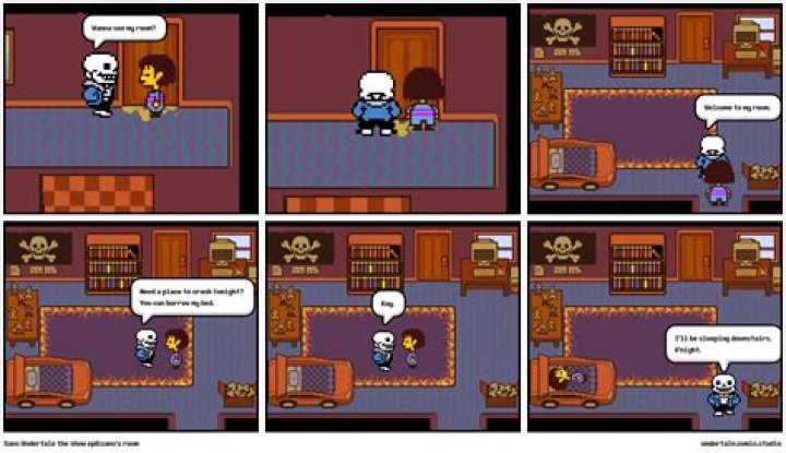 Can you go in Sans room?