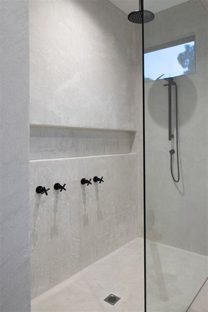 Can you have polished concrete in a shower?