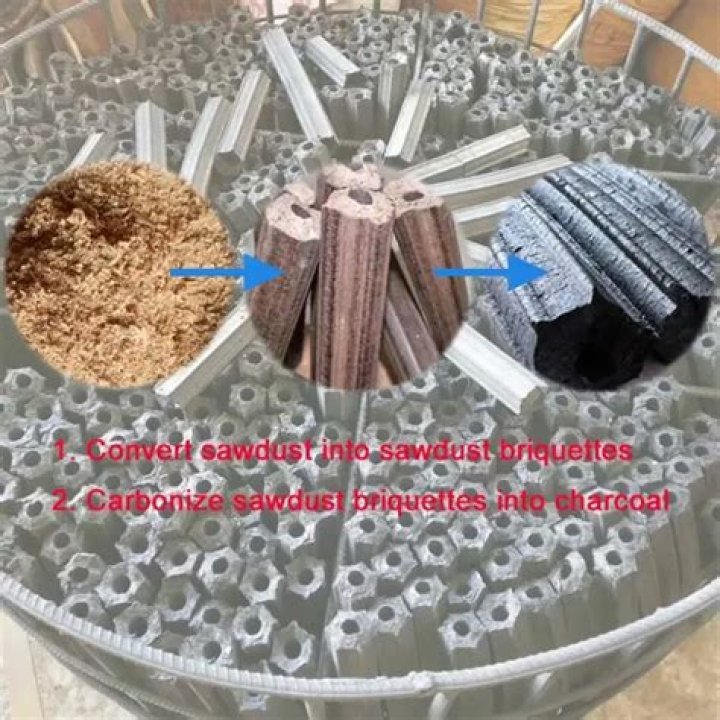 Can you make charcoal from sawdust?