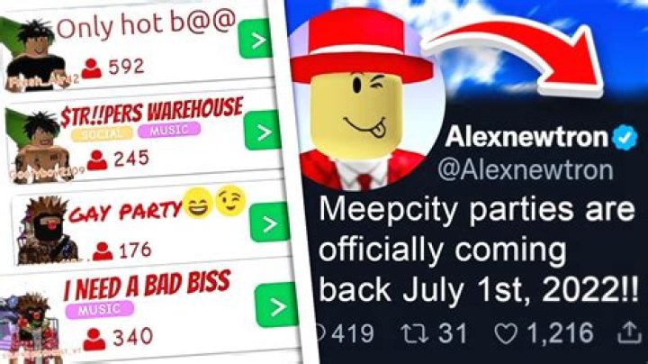 Did MeepCity remove parties 2022?