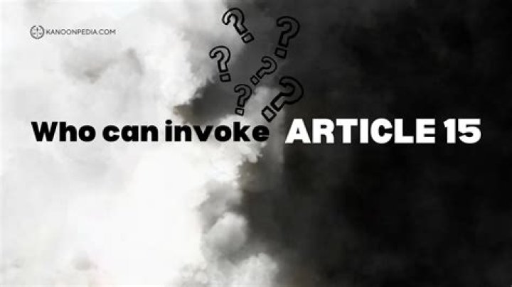 Do Article 15 go away?