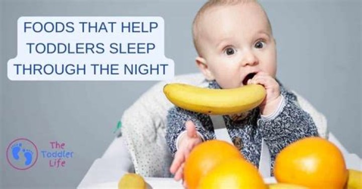 Do bananas help toddlers sleep?