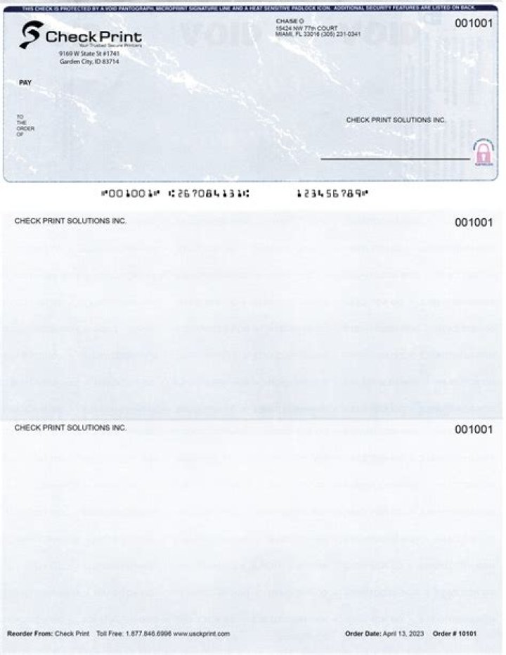 Do I need special ink to print checks?