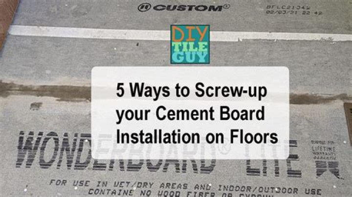 Do I need thinset under cement board?