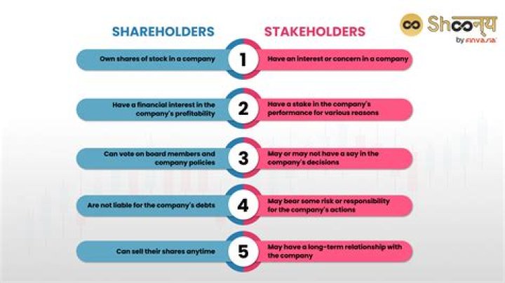 Do shareholders have a say in a company?