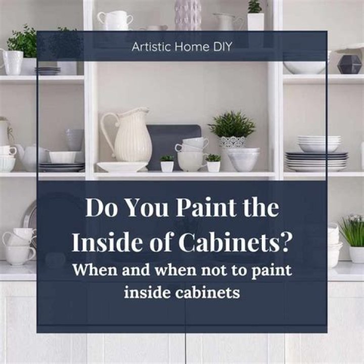 Do you paint the inside of cabinets the same as the outside?