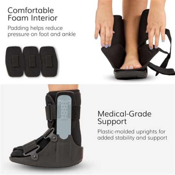 Does a walking boot help with pain?