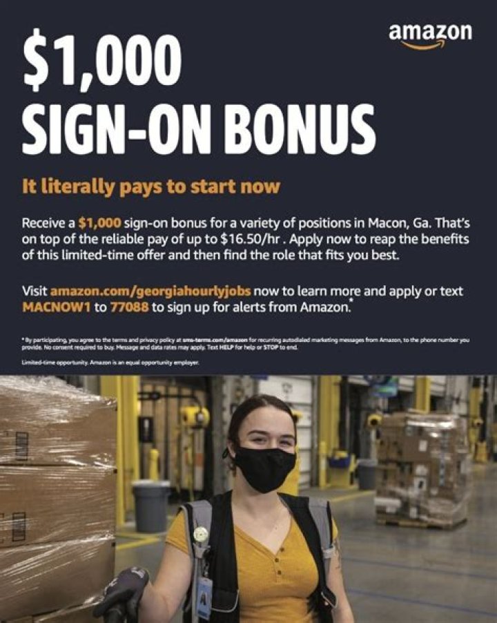 Does Amazon give signing bonuses?