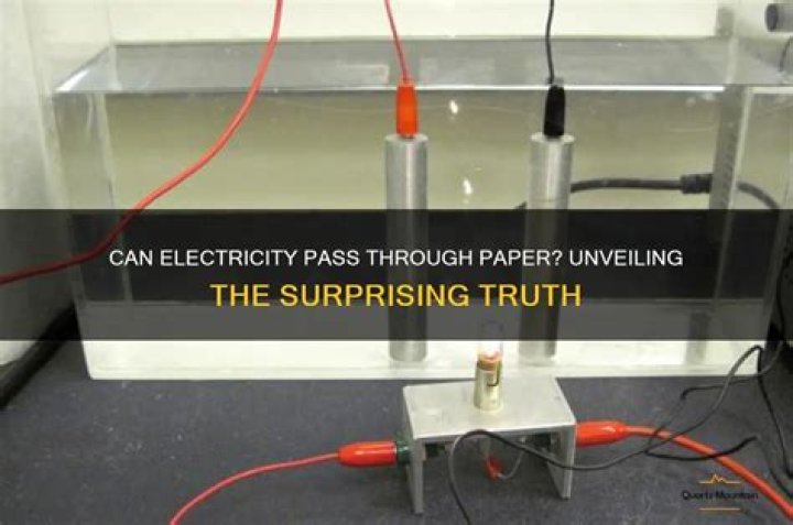 Does electricity pass through paper?