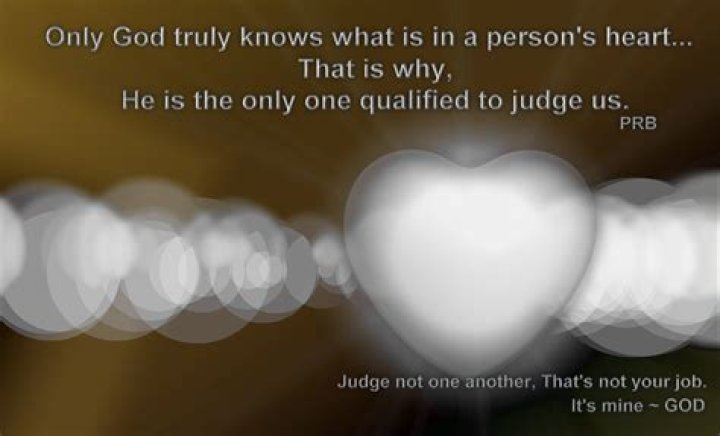 Does God judge the heart?