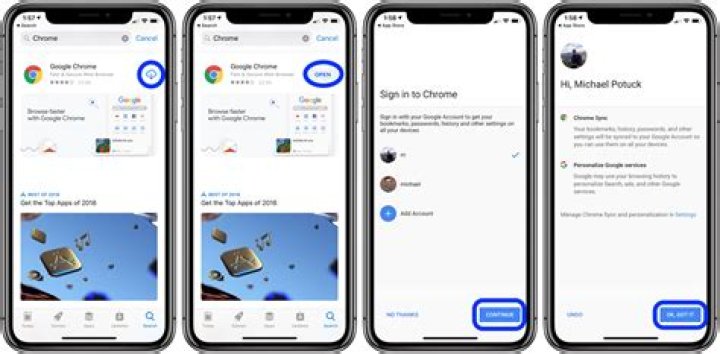Does iPhone have Google Chrome?