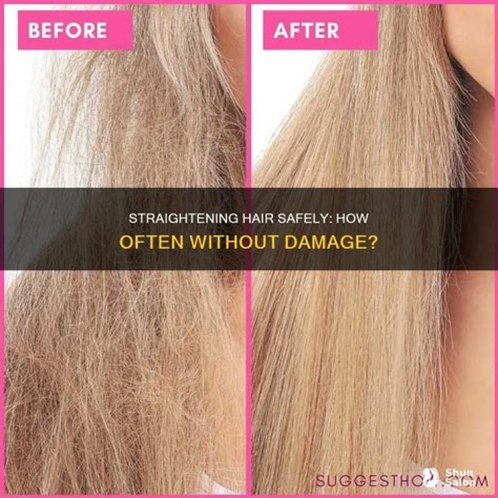 Does straightening your hair once a week damage it?