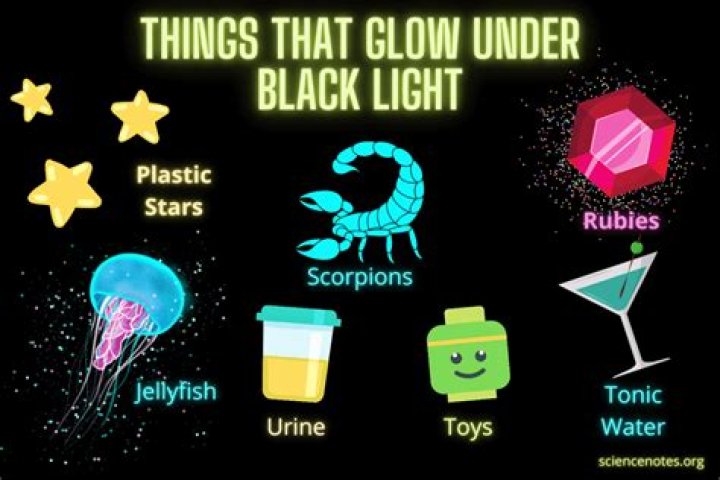 Does sweat glow under black light?
