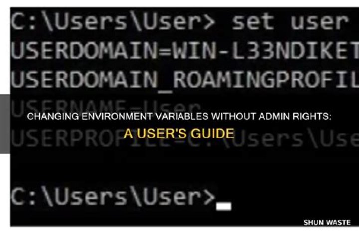 How can I see system variables without admin rights?