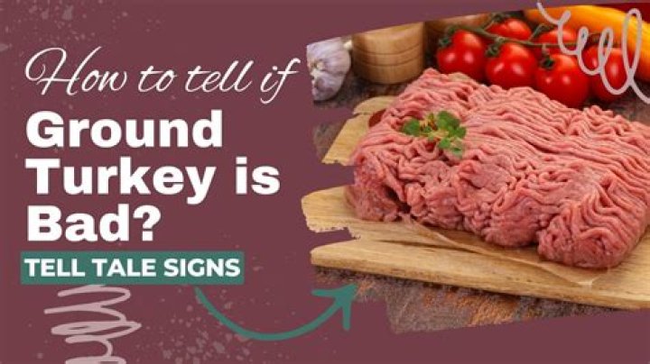How can you tell if cooked ground turkey is bad?