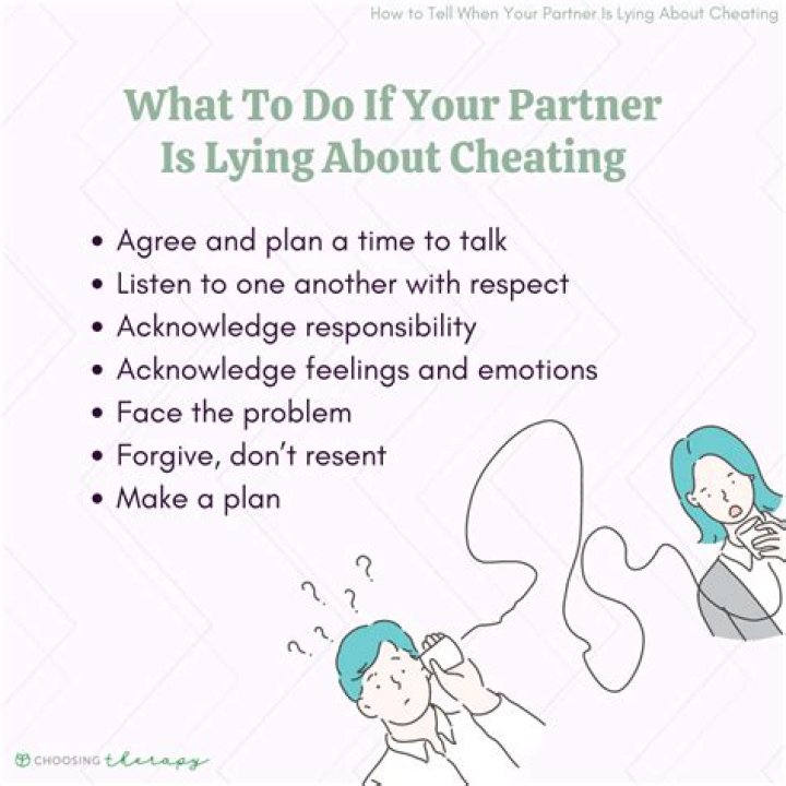 How can you tell if someone is lying about cheating?