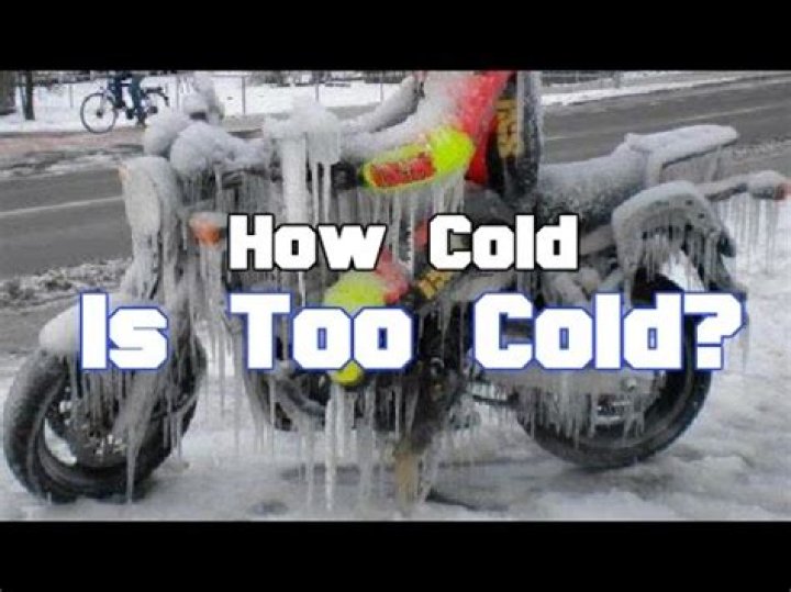 How cold is too cold for riding a motorcycle?