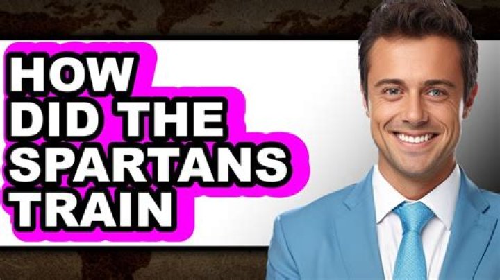 How did the Spartans train?
