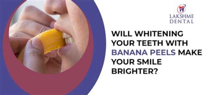How do banana peels whiten teeth?