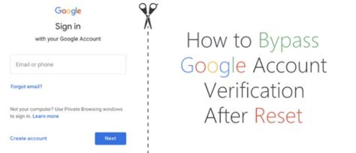How do I bypass my Google account verification?