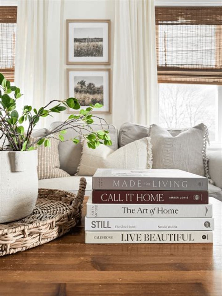How do I display multiple coffee table books?