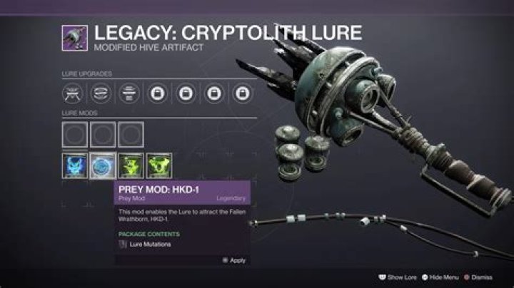 How do I get legacy Cryptolith lure?