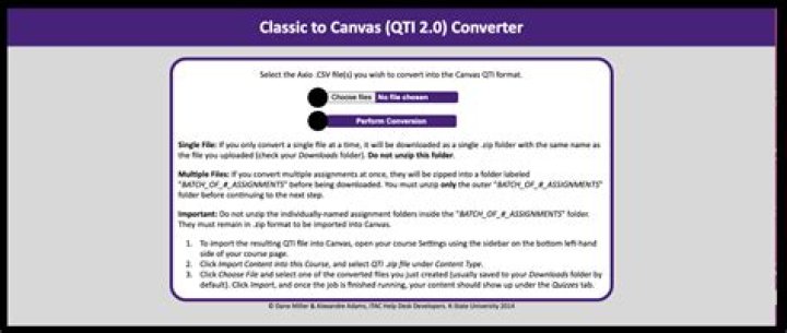 How do I import a QTI test into canvas?