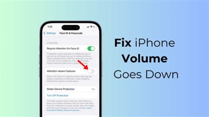 How do I lock the volume on my iPhone 7?