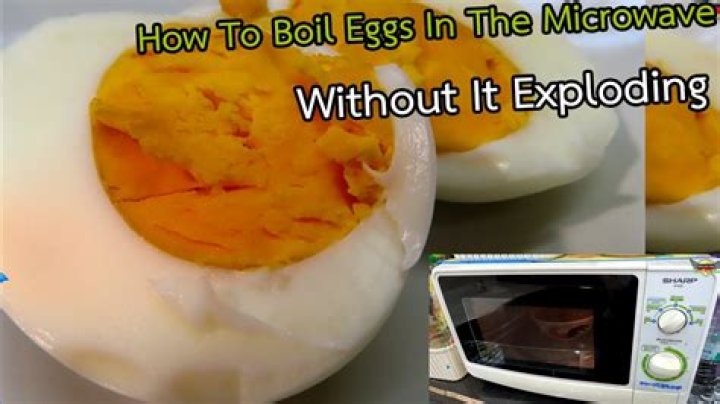 How do I poach an egg in the microwave without it exploding?