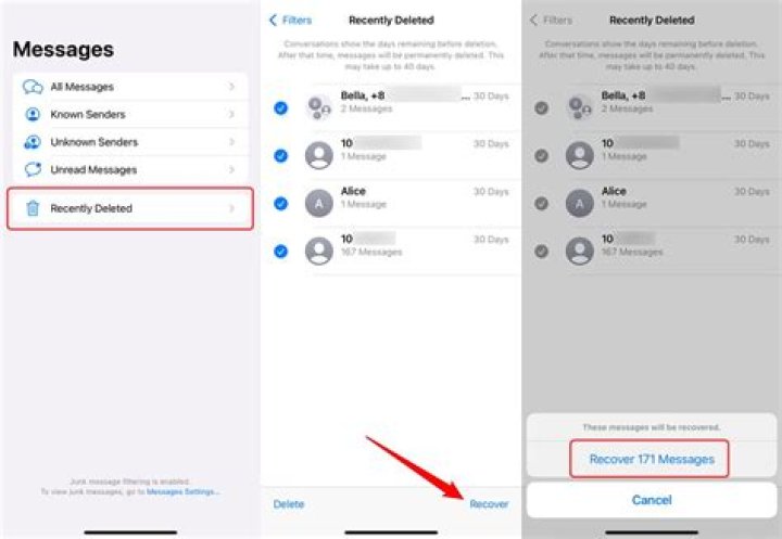 How do I recover permanently deleted Messenger messages on iPhone?