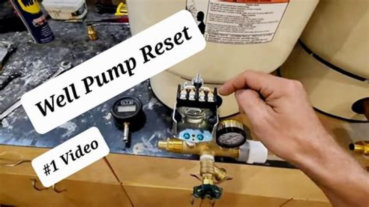 How do I reset my well pump?