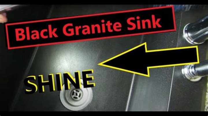 How do I restore the shine to my granite sink?