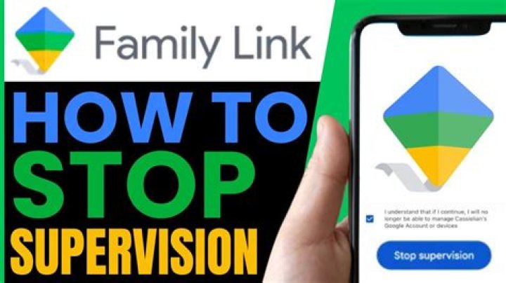 How do I stop family link supervision?