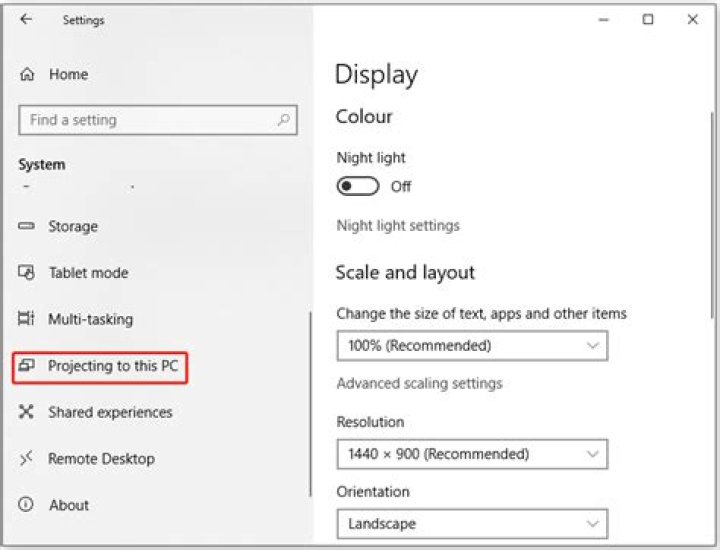 How do I turn off mirror Mode in windows 10?