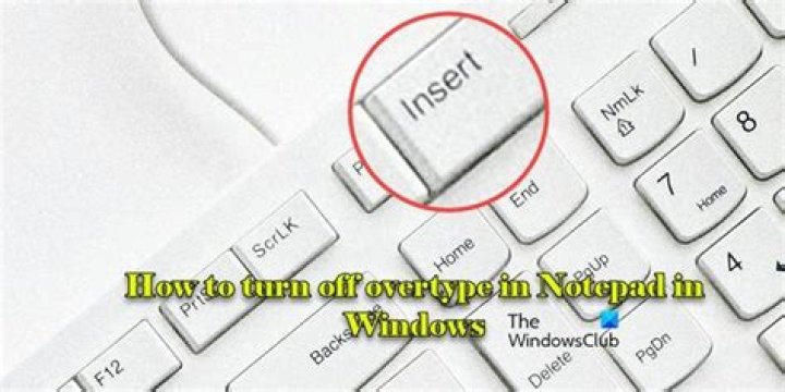 How do I turn off overtype without Insert key?