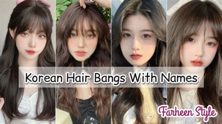 How do Koreans maintain their bangs?