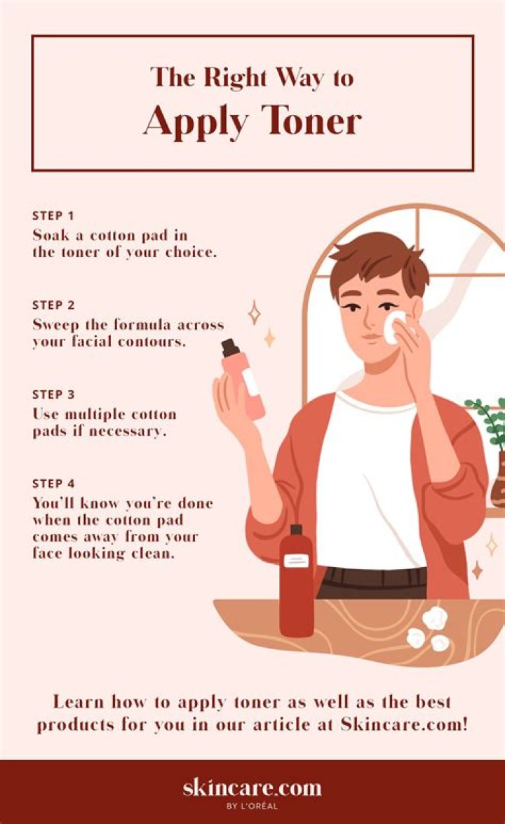 How do you apply toner?