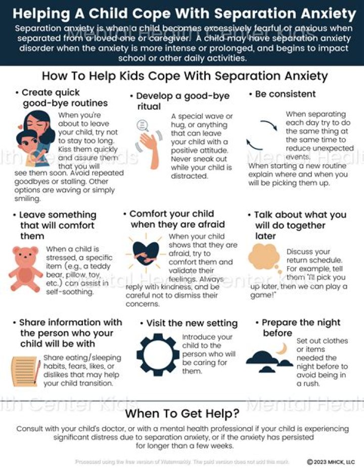 How do you calm separation anxiety?