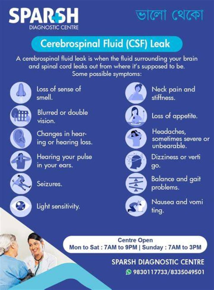 How do you check for a CSF leak at home?