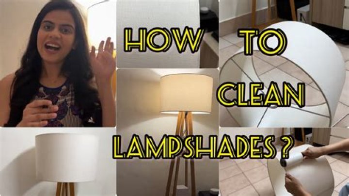 How do you clean an acrylic lampshade?