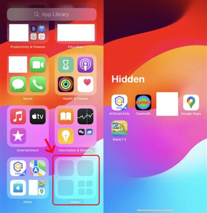 How do you delete hidden apps on iPhone?