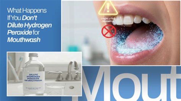 How do you dilute hydrogen peroxide for mouthwash?
